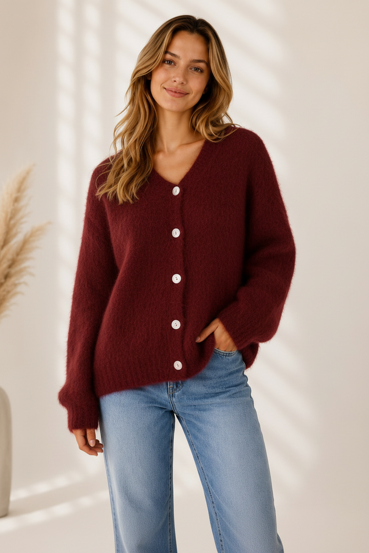 Fluffy Mohair Cardigan