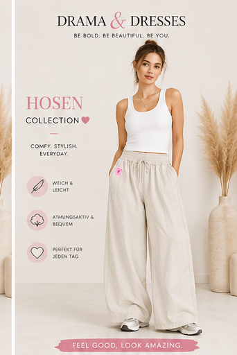 Palazzo Hose Beige Sand