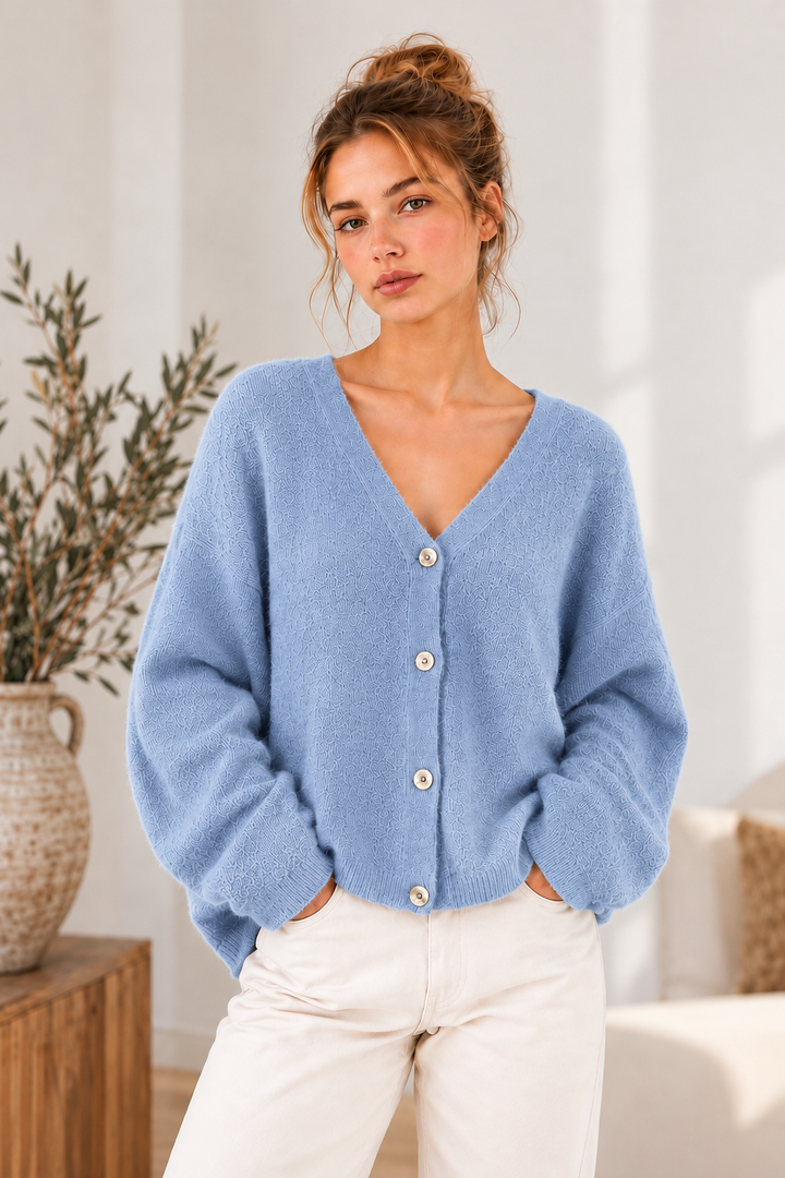 Strickcardigan Livella in Fliederblau