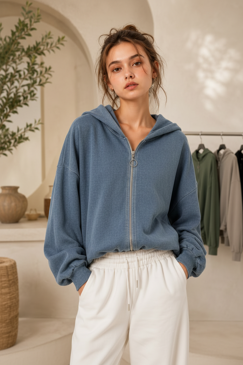 Éloise Zip Hoodie – Jeans