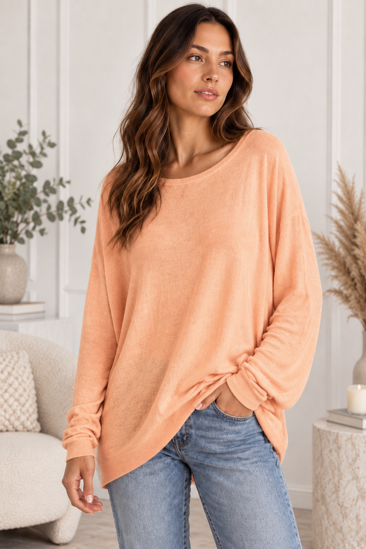 Livia Oversize Pullover Damen – Viskose, Wolle &amp; Angora