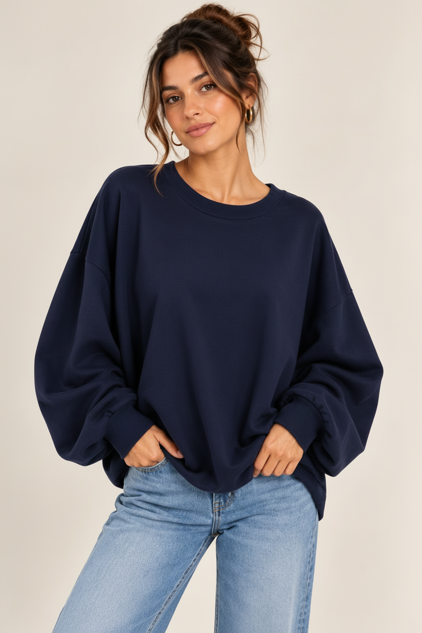 Elara Oversize Sweatshirt Damen – Lässiger Sweater