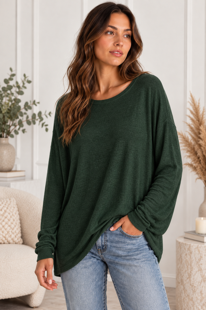 Livia Oversize Pullover Damen – Viskose, Wolle &amp; Angora