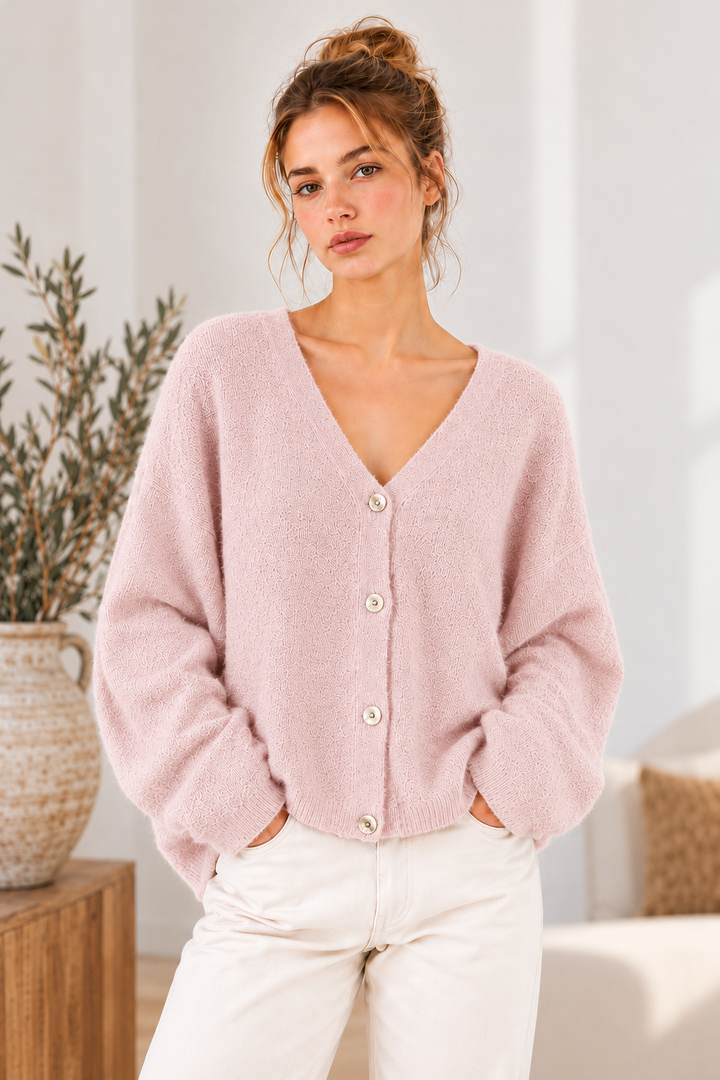 Strickcardigan Livella in Rosé