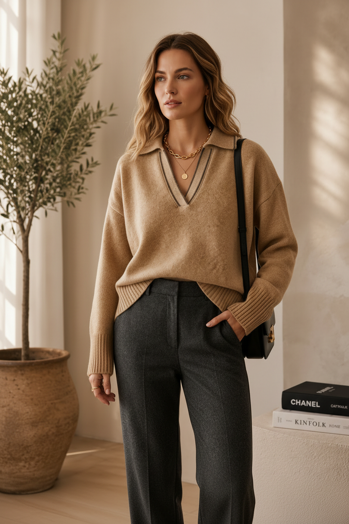 Venezia Knit Polo – Coffee