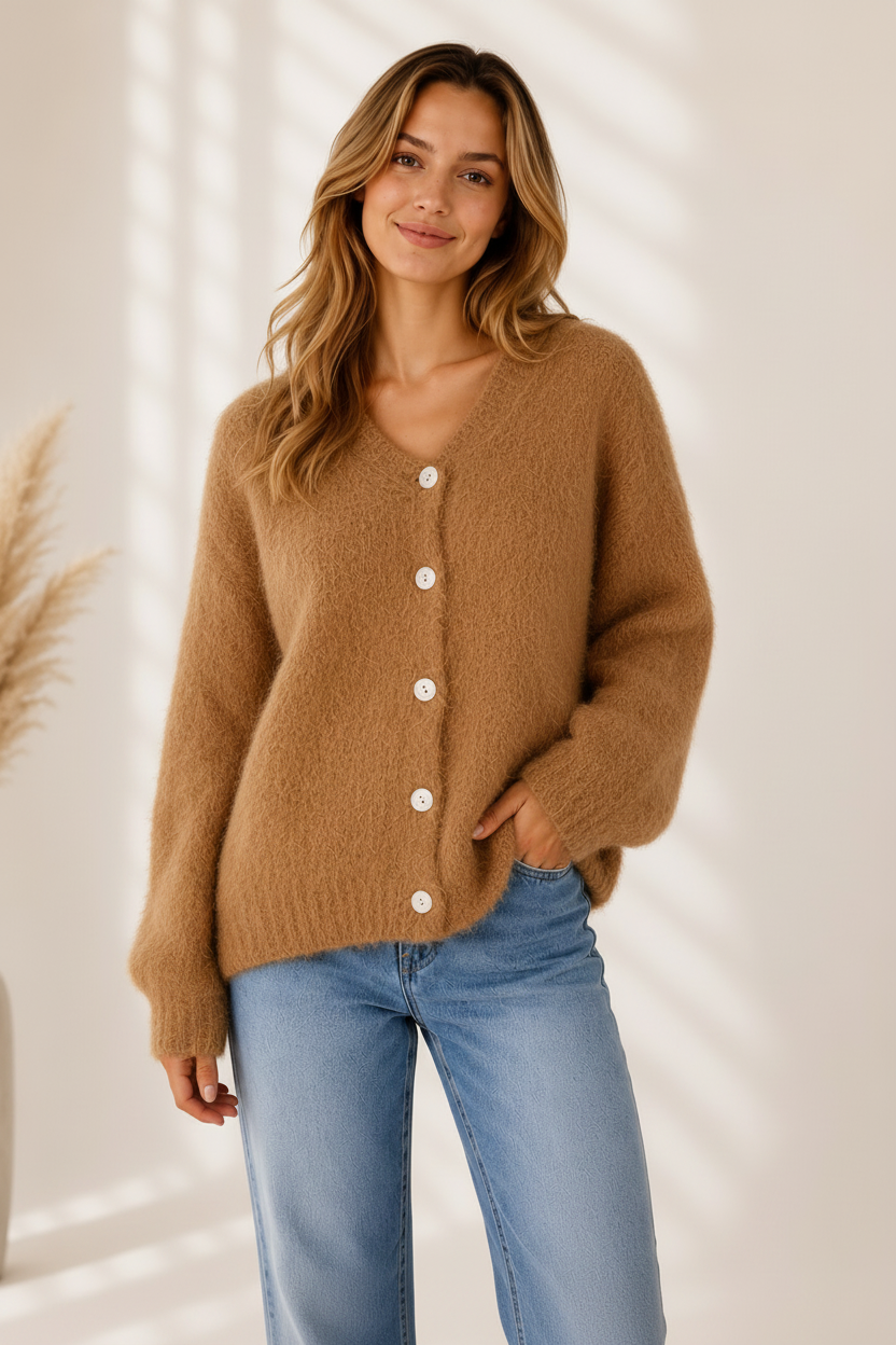Fluffy Mohair Cardigan