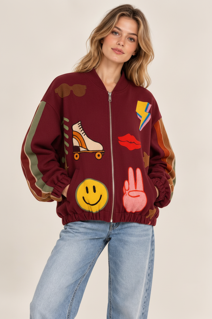 Lola Bomberjacke Burgundy