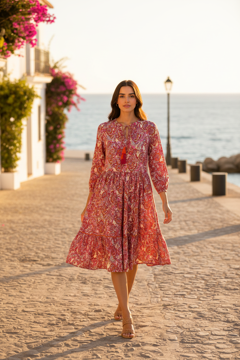 Paisley Viscose Dress – Coastal Lifestyle