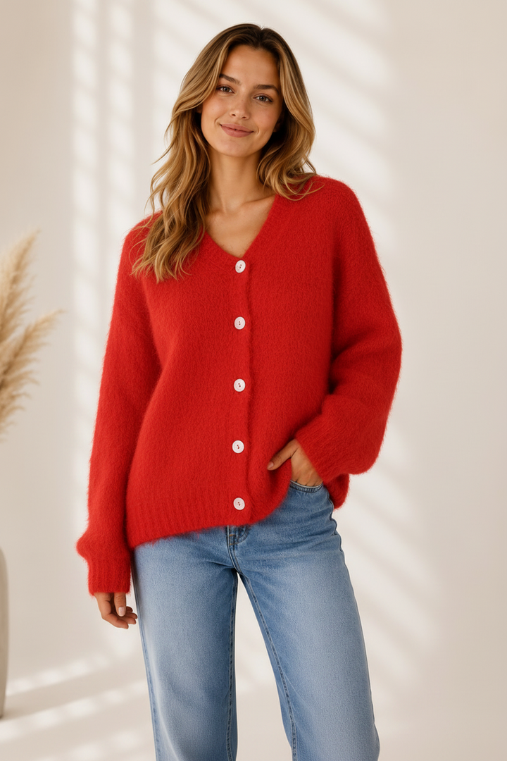 Fluffy Mohair Cardigan